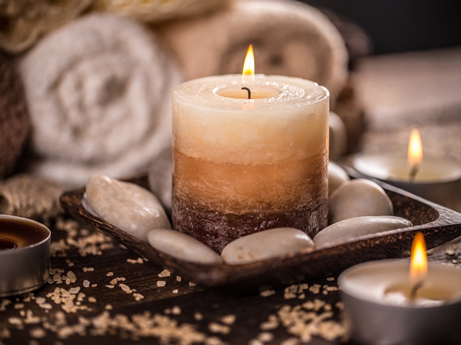 Burning candles